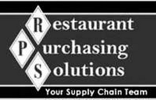 RPS RESTAURANT PURCHASING SOLUTIONS YOUR SUPPLY CHAIN TEAM logo