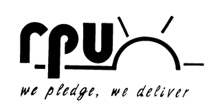 RPU WE PLEDGE, WE DELIVER logo