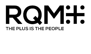 RQM+ THE PLUS IS THE PEOPLE logo
