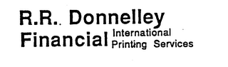 R.R. DONNELLEY INTERNATIONAL FINANCIAL PRINTING SERVICES logo