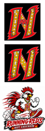 RR N RUNNING RED'S HOT CHICKEN logo