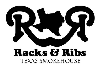 RR RACKS & RIBS TEXAS SMOKEHOUSE logo