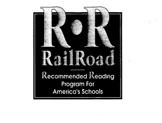 R.R. RAILROAD RECOMMENDED READING PROGRAM FOR AMERICA'S SCHOOL logo