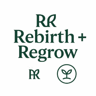 RR REBIRTH + REGROW RR logo