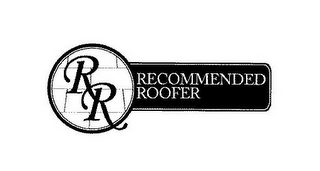 RR RECOMMENDED ROOFER logo