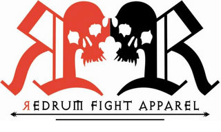 RR REDRUM FIGHT APPAREL logo