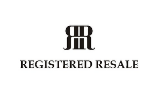 RR REGISTERED RESALE logo