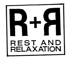 R+R REST AND RELAXATION logo