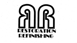 RR RESTORATION REFINISHING logo