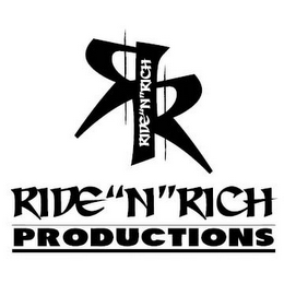 RR RIDE"N"RICH RIDE"N"RICH PRODUCTIONS logo