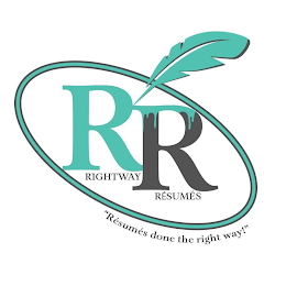 RR RIGHTWAY RÉSUMÉS "RÉSUMÉS DONE THE RIGHT WAY!" logo