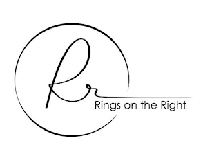RR RINGS ON THE RIGHT logo