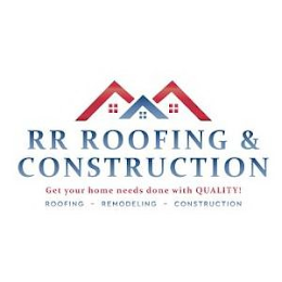 RR ROOFING & CONSTRUCTION GET YOUR HOME NEEDS DONE WITH QUALITY! ROOFING - REMODELING - CONSTRUCTION logo