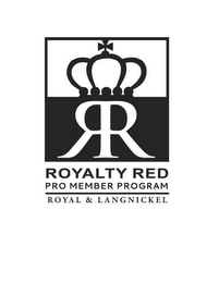 RR ROYALTY RED PRO MEMBER PROGRAM ROYAL& LANGNICKEL logo
