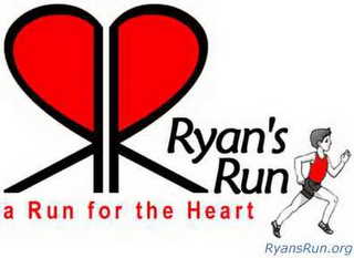RR RYAN'S RUN A RUN FOR THE HEART RYANSRUN.ORG logo