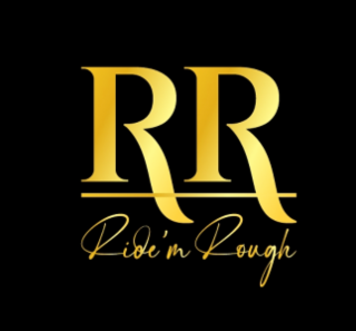 RR WITH AN UNDERSCORE, RIDE'M ROUGH logo