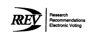 RREV RESEARCH RECOMMENDATIONS ELECTRONIC VOTING logo
