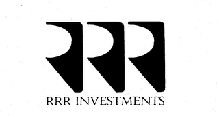 RRR INVESTMENTS RRR logo