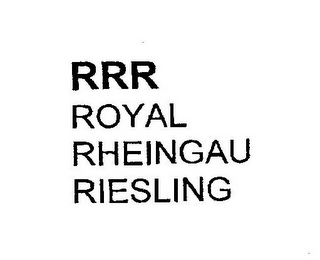 RRR ROYAL RHEINGAU RIESLING logo