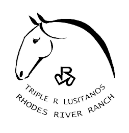 RRR TRIPLE R LUSITANOS RHODES RIVER RANCH logo