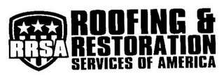 RRSA ROOFING & RESTORATION SERVICES OF AMERICA logo