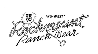 RRW TRU-WEST ROCKMOUNT RANCH WEAR logo
