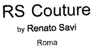 RS COUTURE BY RENATO SAVI ROMA logo