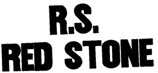 R.S. RED STONE logo