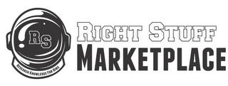 RS RESEARCH KNOWLEDGE FOR HIRE RIGHT STUFF MARKETPLACE logo
