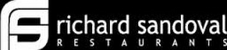 RS RICHARD SANDOVAL RESTAURANTS logo