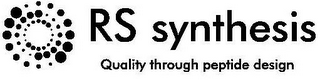 RS SYNTHESIS QUALITY THROUGH PEPTIDE DESIGN logo