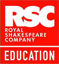 RSC ROYAL SHAKESPEARE COMPANY EDUCATION logo
