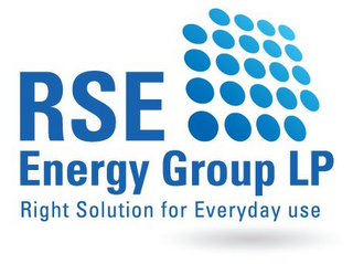 RSE ENERGY GROUP LP RIGHT SOLUTION FOR EVERYDAY USE logo