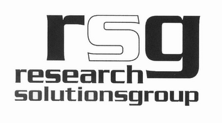 RSG RESEARCH SOLUTIONSGROUP logo