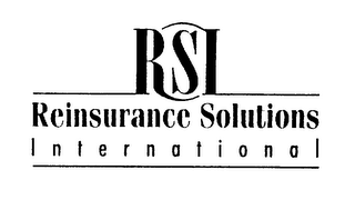 RSI REINSURANCE SOLUTIONS INTERNATIONAL logo
