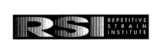 RSI REPETITIVE STRAIN INSTITUTE logo
