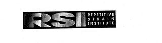 RSI REPETITIVE STRAIN INSTITUTE