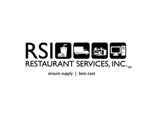 RSI RESTAURANT SERVICES, INC. ENSURE SUPPLY BEST COST logo