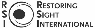 RSI RESTORING SIGHT INTERNATIONAL logo