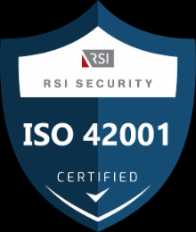 RSI SECURITY ISO 42001 CERTIFIED logo