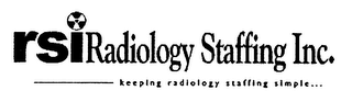 RSIRADIOLOGY STAFFING INC. KEEPING RADIOLOGY STAFFING SIMPLE... logo