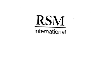 RSM INTERNATIONAL logo