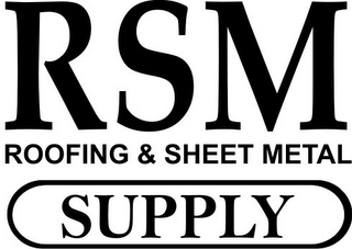 RSM ROOFING & SHEET METAL SUPPLY logo