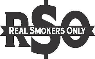 RSO REAL SMOKERS ONLY logo