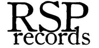 RSP RECORDS logo