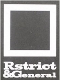 RSTRICT & GENERAL logo