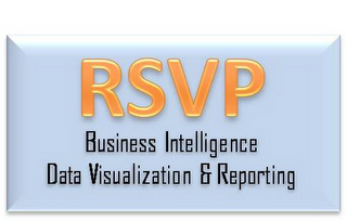 RSVP BUSINESS INTELLIGENCE DATA VISUALIZATION & REPORTING logo