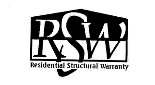 RSW RESIDENTIAL STRUCTURAL WARRANTY logo