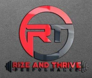 RT RIZE AND THRIVE PERFORMANCE logo