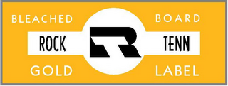 RT ROCK TENN BLEACHED BOARD GOLD LABEL logo